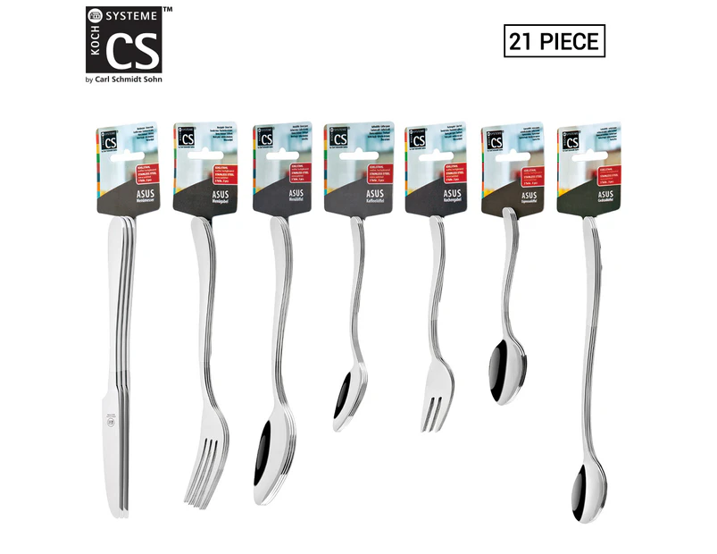 Asus Asus 21pcs Dinner Knife Fork Spoon Coffee Tea Cultery Set