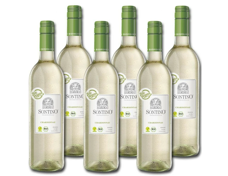 Sontino Bio Vegan Organic Chardonnay - Case of 6 750ml Bottles
