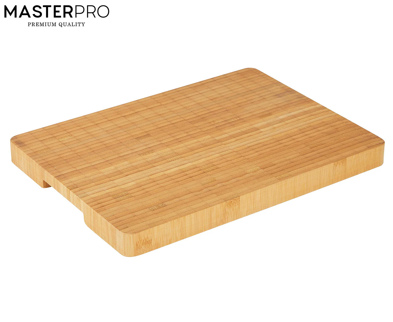 MasterPro 50x35cm Bamboo End-Grain Rectangular Cutting Board