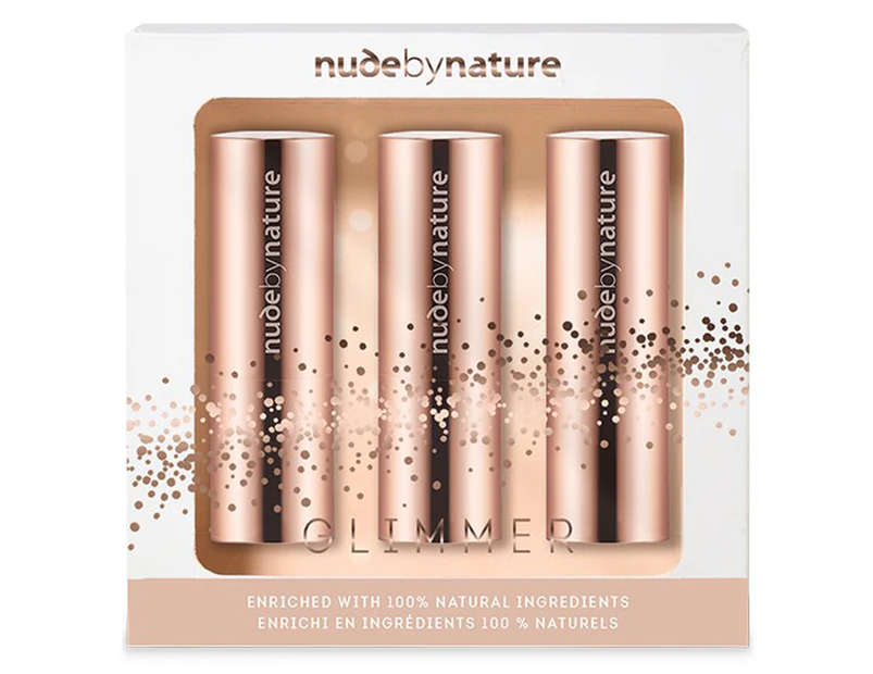 Nude by Nature Glimmer Moisture Shine Lipstick Trio