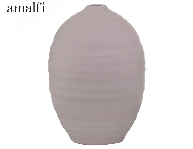 Amalfi 17x30cm Saffi Ceramic Decorative Vase Lounge/Bedroom Home Decor Blush