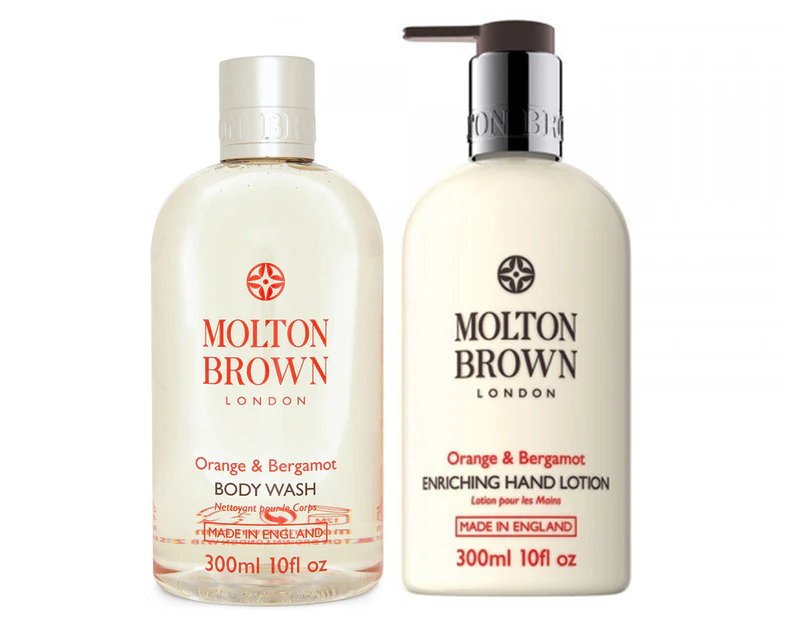 Molton Brown Orange & Bergamot Enriching Body Wash + Hand Lotion Pack 300mL