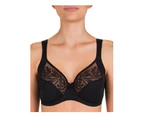 Felina 205217-004 Melody Black Floral Embroidered Underwired Bra