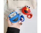 WIWU Cute Cartoon Doll Sesame Street Bluetooth Headset Cover For Apple Airpods 2 1-Blue