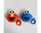 WIWU Cute Cartoon Doll Sesame Street Bluetooth Headset Cover For Apple Airpods 2 1-Blue