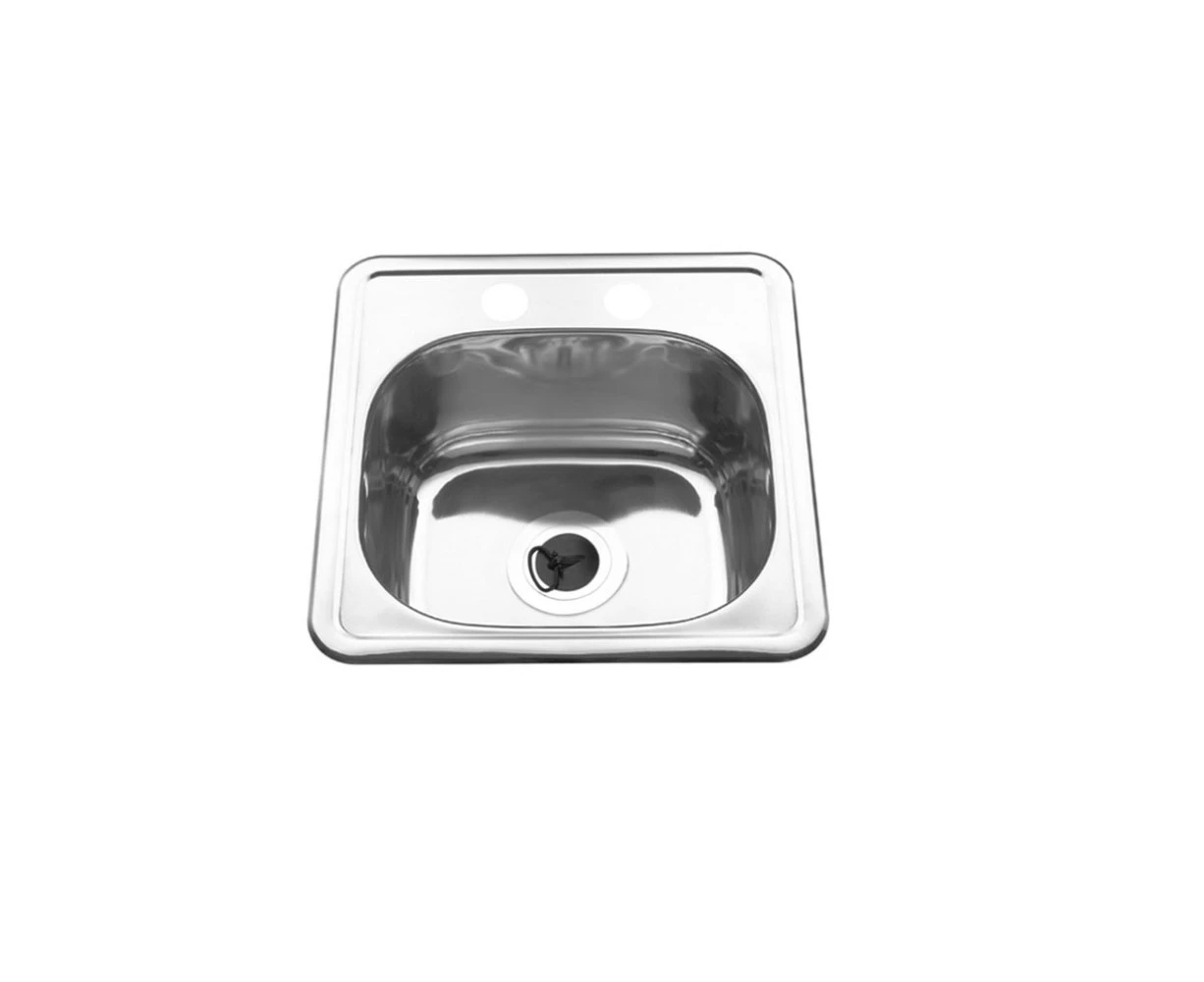 Round Corners Single Bowl Sink 385X385X140mm