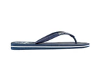 SoulCal Mens Maui Flip Flops - Navy Slip On Lightweight Toe Post Leather