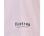 Firetrap Men Blackseal Dragon T Shirt Tee Top - Pink Crew Neck Cotton
