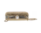 Sondra Roberts Womens Mini Jeweled Gold Clutch Handbag