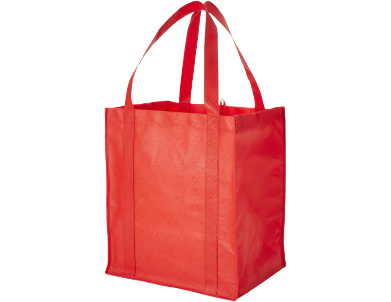 Bullet Liberty Non Woven Grocery Tote (Pack Of 2) (Red) - PF2572