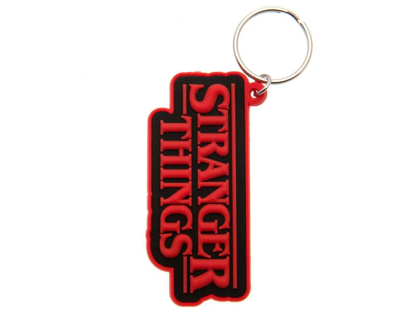 Stranger Things Logo Keyring (Red/Black) - TA3916