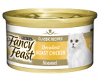 24 x Purina Fancy Feast Cat Food Decadent Roast Chicken 85g