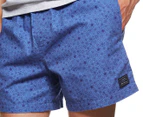 Ben Sherman Men's Geo Floral Elastic Shorts - Parisian Blue