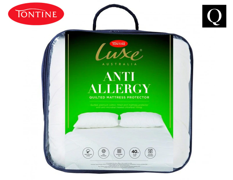 Tontine Luxe Anti-Allergy Queen Bed Mattress Protector