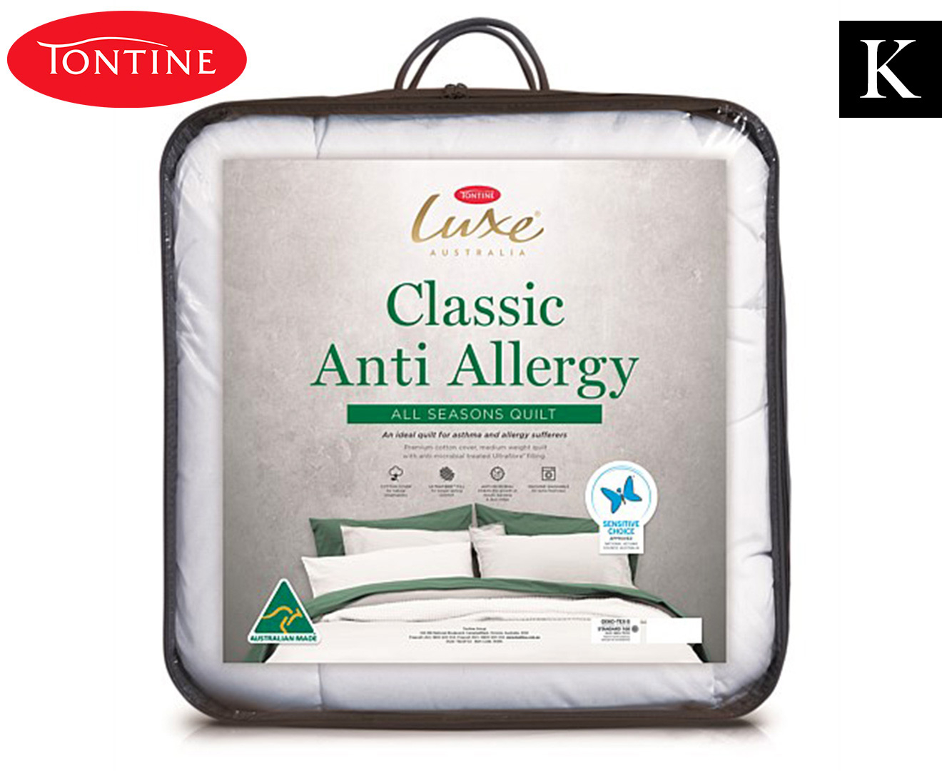 tontine luxe anti allergy mattress protector