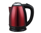 Bos & Sarino 1.8L 1500W Red Full Stainless Steel Cordless Kettle 1