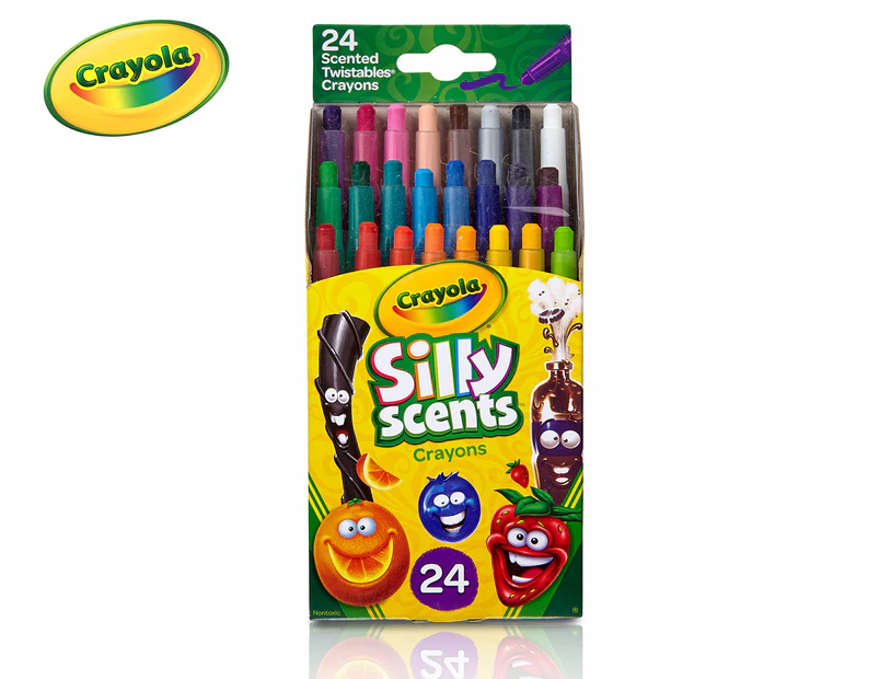 Crayola Silly Scents Mini Twistables Crayons 24-Pack - Assorted