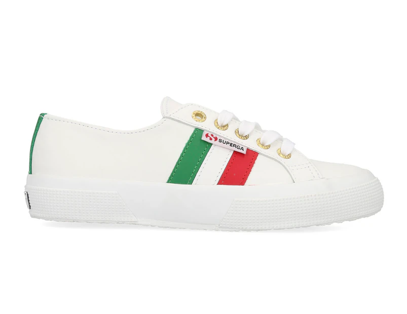 Superga Women's 2750 Leanappau Flagside Sneakers - White/Italian Flag