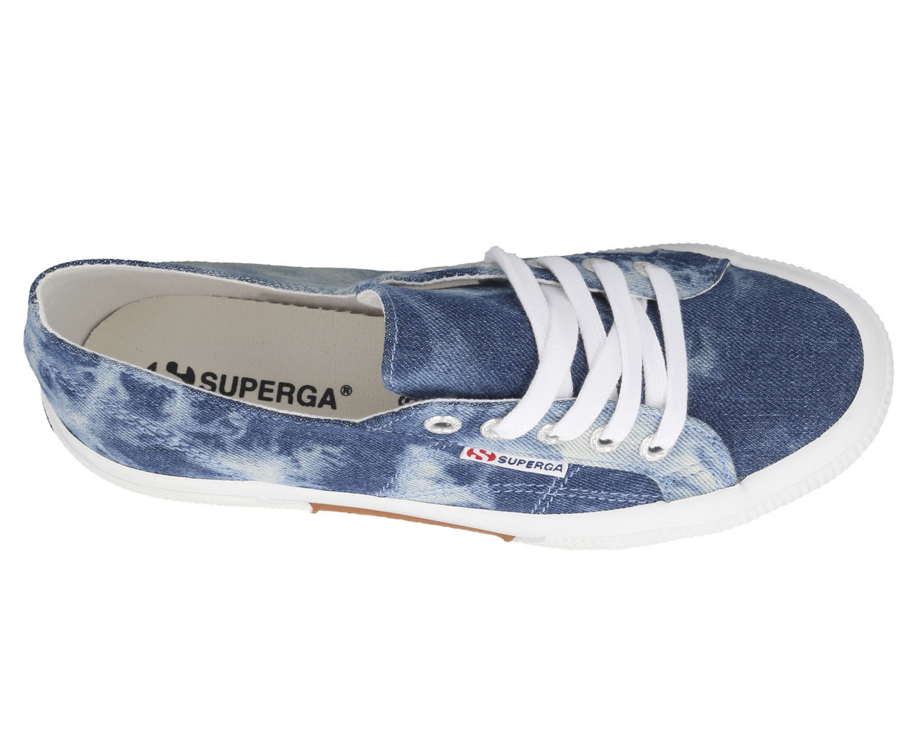 Superga 2750 Tie Dye Denim Shoes - Blue