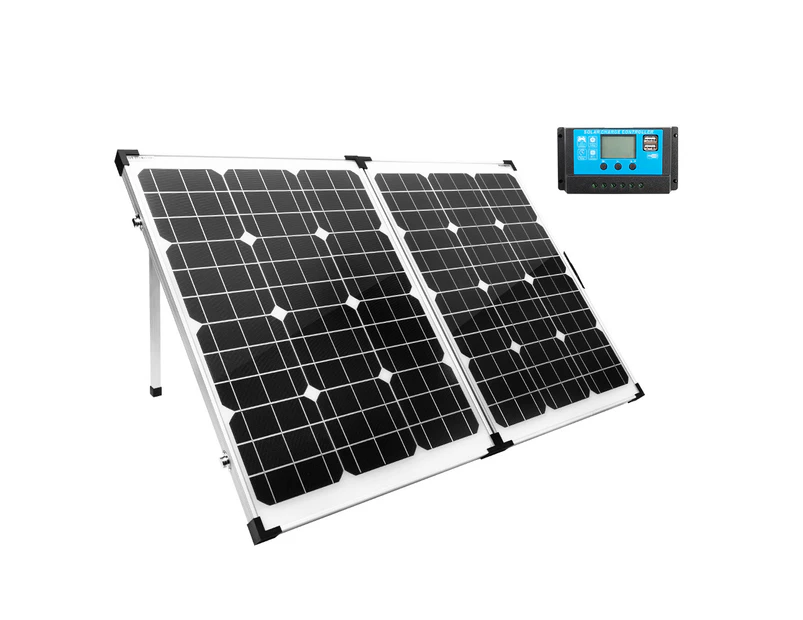 ATEM POWER 160W 12V Folding Solar Panel Kit Mono Portable Battery Charge Camping Carry Bag