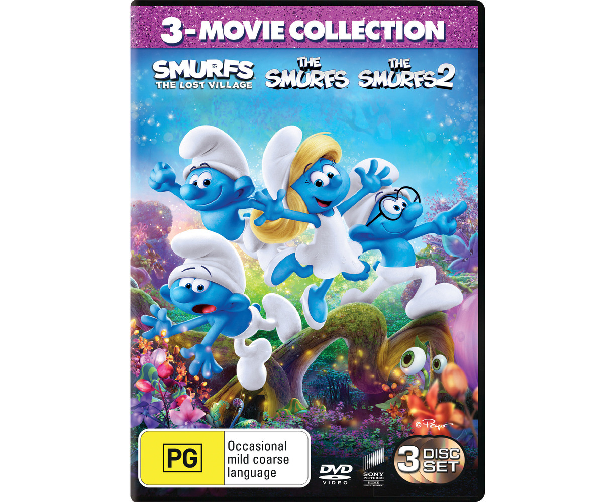 The Smurfs 3 Movie Collection DVD Region 4 .au