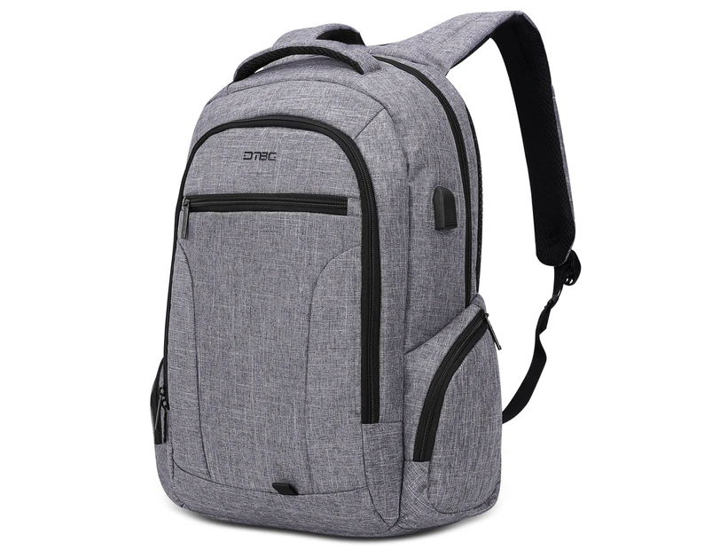 DBG 17.3 Inch Laptop Backpack Water Resistant Outdoor Travel Backpack-Grey