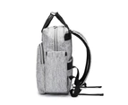 Ankommling Diaper Bag Backpack Large Capacity Maternity Nappy Bag-Grey