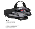 BCH Unisex 15.6 Inch Laptop Shoulder Bag Briefcase-Black