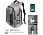 DBG Unisex 17.3 Inch Laptop Backpack-Grey