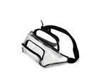 MOORGENE Neon Color PVC Transparent Fanny Pack Belt Bag-White