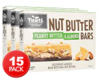 3 x Tasti Nut Butter Bars Peanut Butter & Almond 175g
