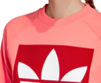 Adidas Originals Women's Trefoil Crew Sweatshirt - Flash Red