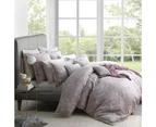 Super King Size - Chenille Sunbury Dusk Quilt Cover Set from Private Collection