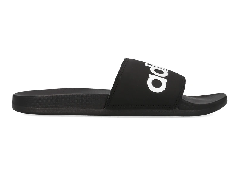 Adidas Men's Adilette Comfort Slides - Core Black/Footwear White