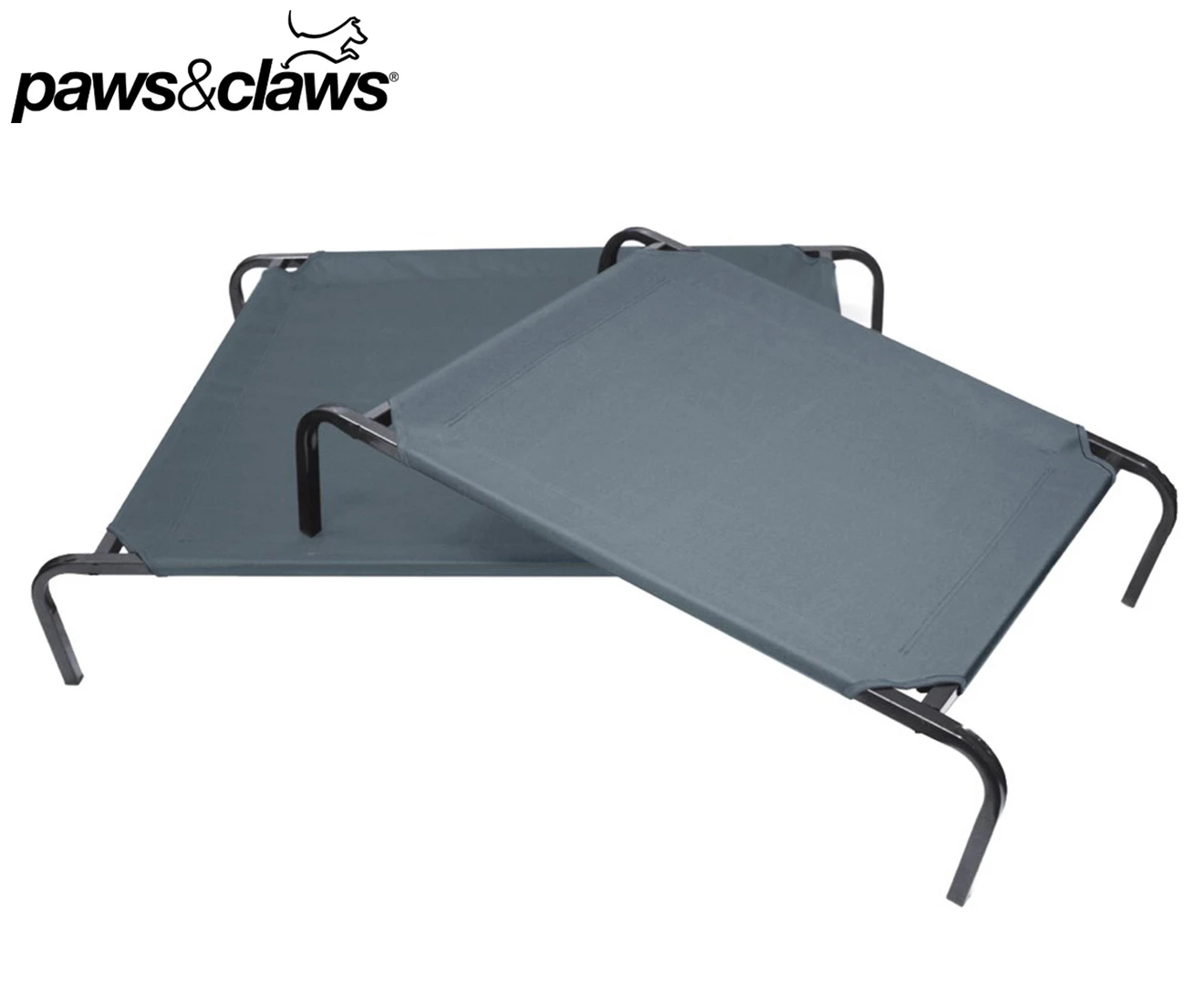 Paws & Claws Elevated Pet Bed XL - Grey