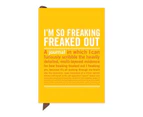 Knock Knock I`m So Freaking Freaked Out Mini Truth Journal - Notebook / blank book