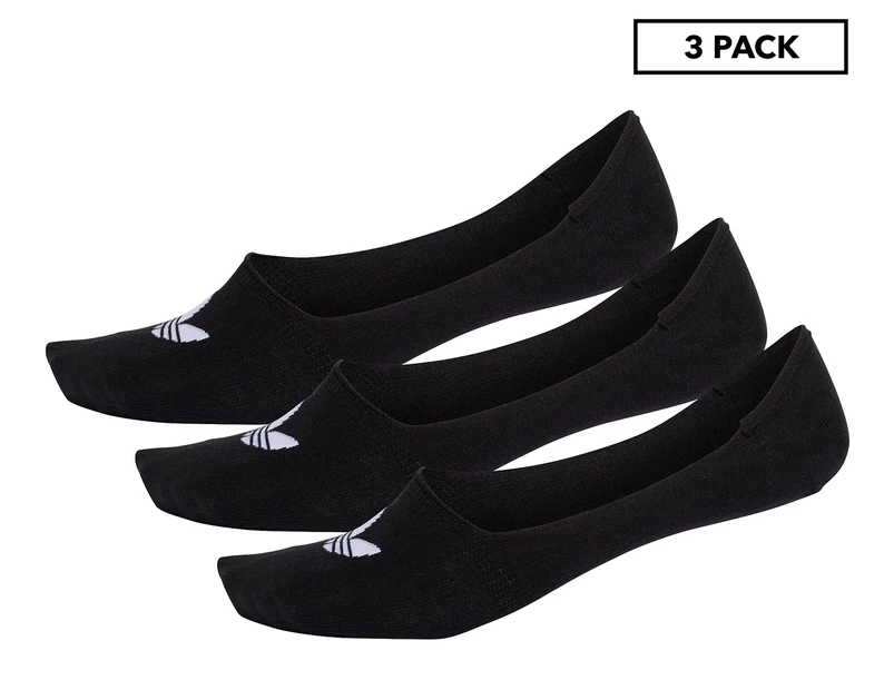 Adidas Originals Men's Low-Cut No-Show Socks 3-Pack - Black