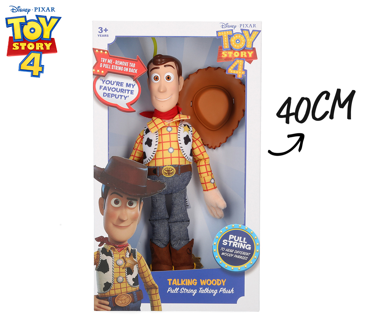 Toy Story 4 Talking Woody Plush Toy | Catch.co.nz