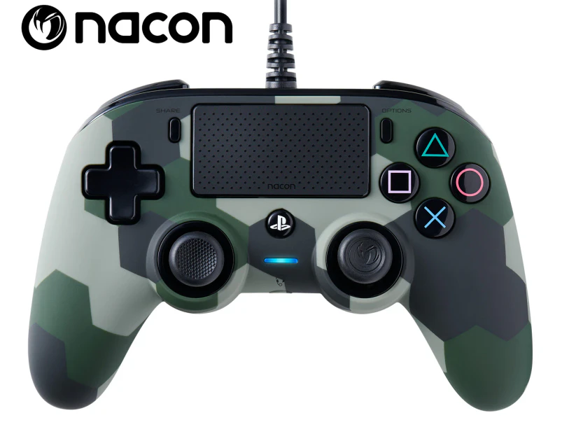 Nacon PlayStation 4 Wired Compact Controller - Camo Green