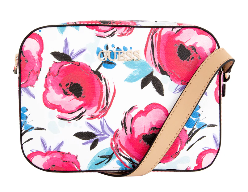 GUESS Kamryn Crossbody Top Zip Bag - Floral