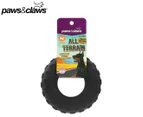 Paws & Claws Medium All Terrain Rubber Tyre Chew Toy - Black