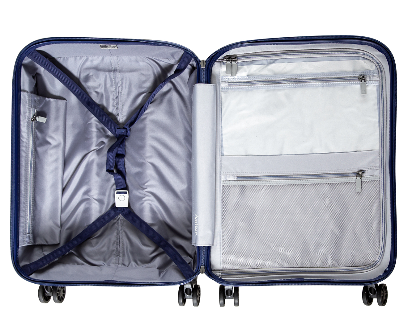 antler luggage white