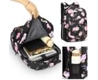 LoKASS Laptop Backpack for Women Lightweight College Backpack-Black peony 6