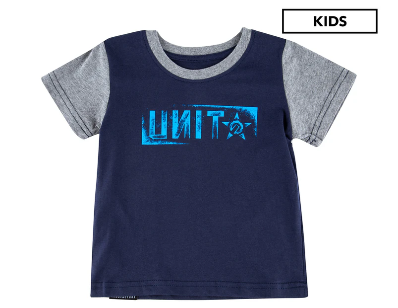 Unit Kids' Shade Tee / T-Shirt / Tshirt - Navy