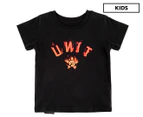 Unit Kids' Backdraft Tee / T-Shirt / Tshirt - Black