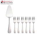 Maxwell & Williams 7-Piece Madison Cake Server & Fork Set