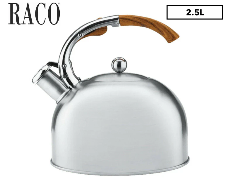 Raco 2.5L Elements Stovetop Kettle - Silver/Wood