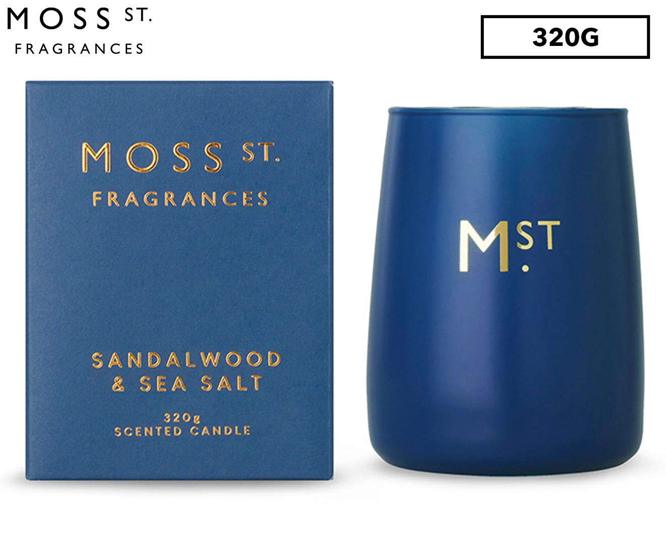 Moss St. Sandalwood & Sea Salt Large Candle 320g