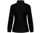 B&C Womens Sirocco Lightweight Windproof, Showerproof & Water Repellent Jacket (Black) - BC1283