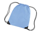 Bagbase Premium Gymsac Water Resistant Bag (11 Litres) (Sky Blue) - BC1299